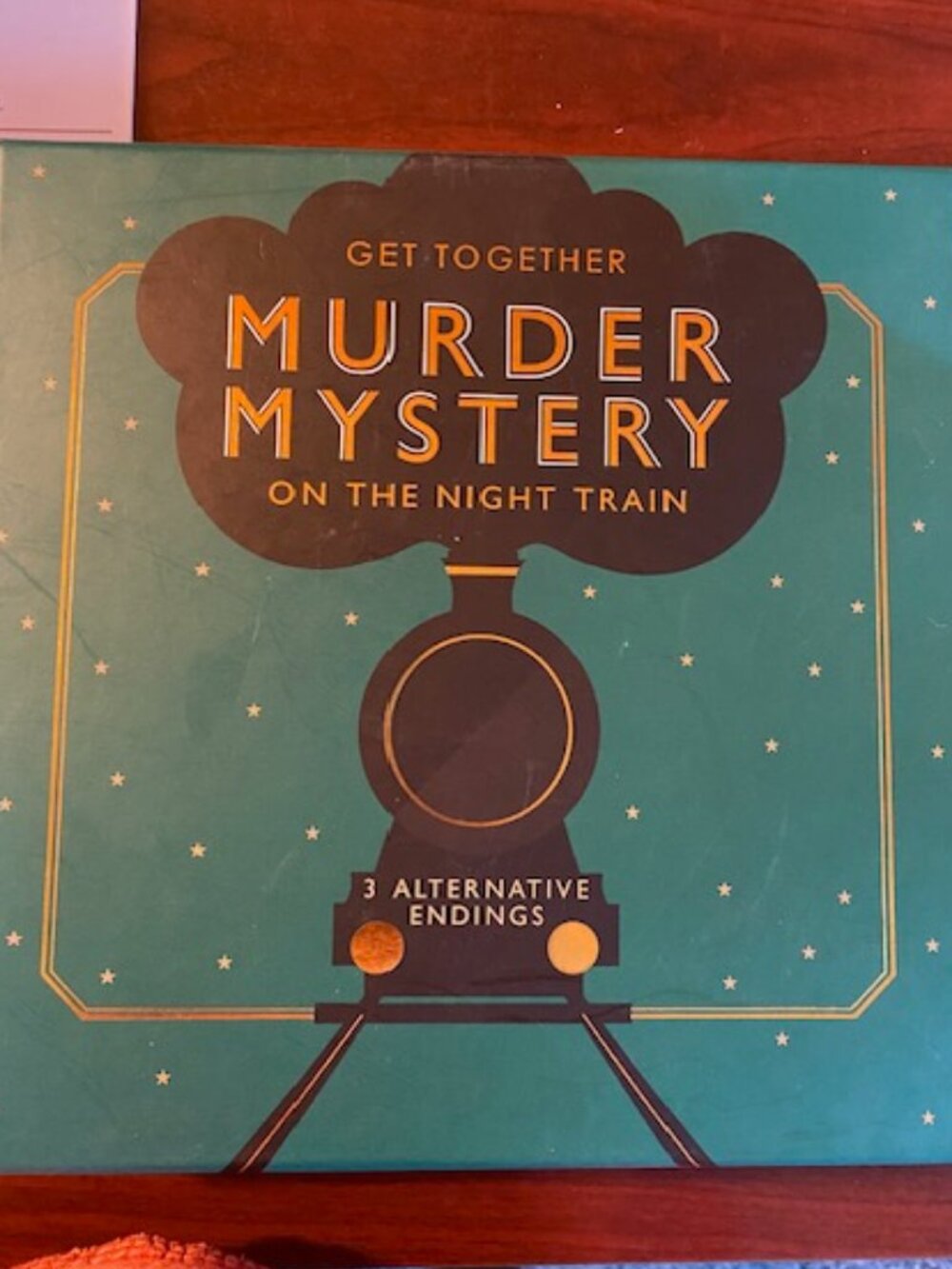 Get Together Murder Mystery On The Night Train, New, 3 Endings, Box opened only
